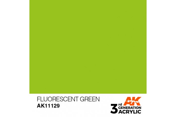 129: Fluorescent Green (17ml) - acryl