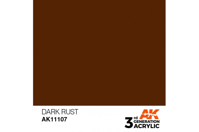 107: Dark Rust (17ml) - acryl