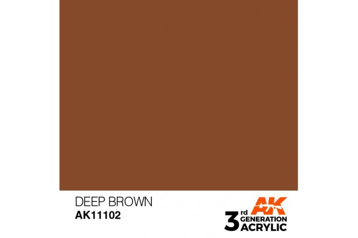 102: Deep Brown (17ml) - acryl