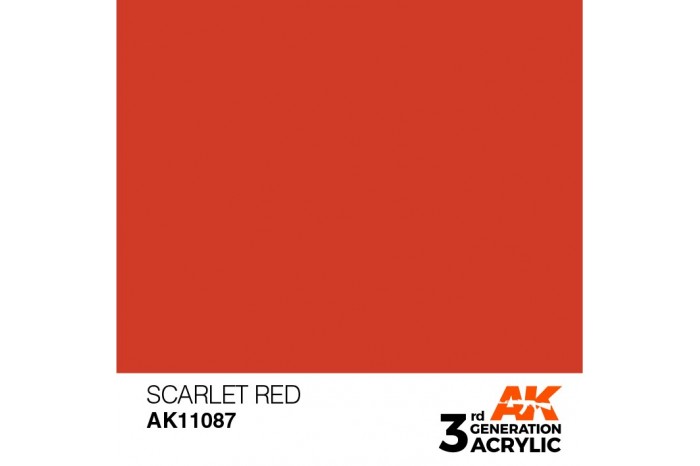 087: Scarlet Red (17ml) - acryl