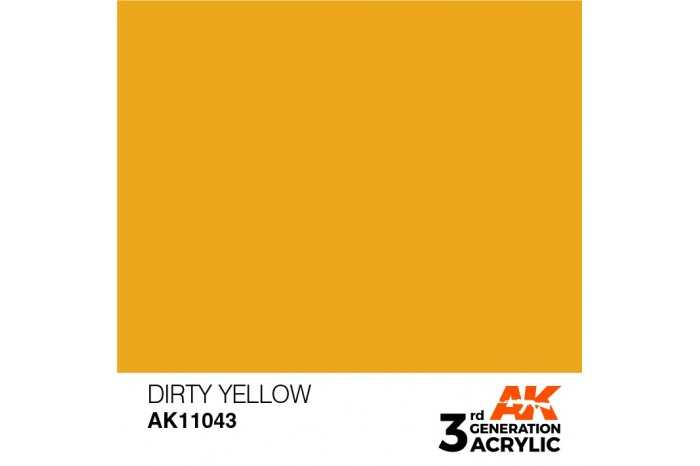 043: Dirty Yellow (17ml) - acryl