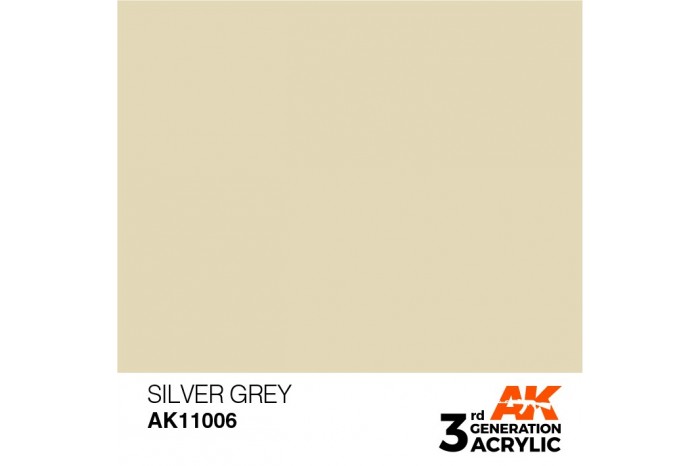 006: Silver Grey (17ml) - acryl