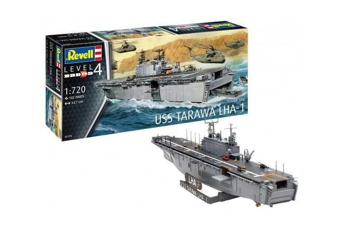 Plastic ModelKit loď 05170 - Assault Ship USS Tarawa LHA-1 (1:720)