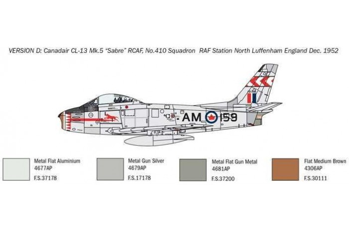 Model Kit letadlo 2799 - F-86E “Sabre” (1:48)