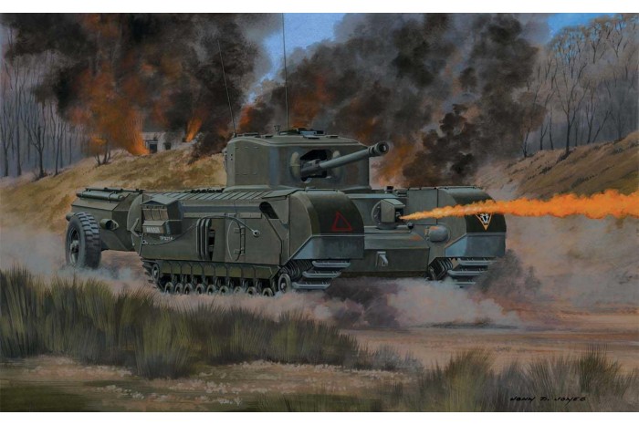 Classic Kit VINTAGE tank A02321V - Churchill Crocodile (1:76)