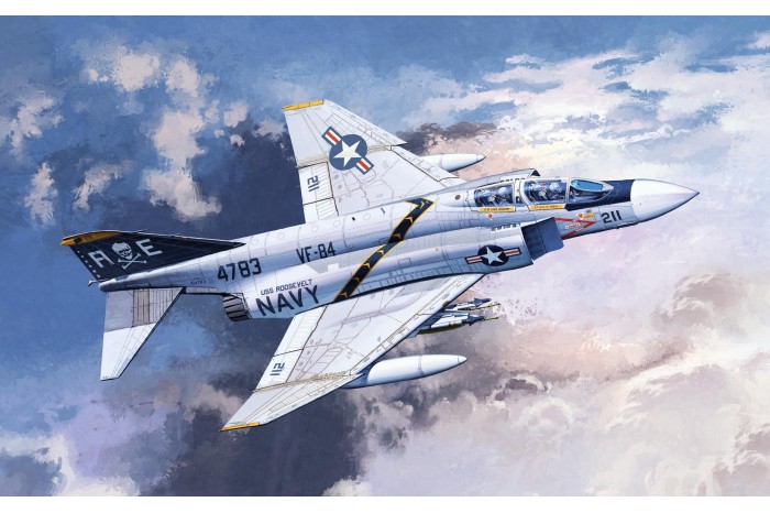 Model Kit letadlo 12305 - F-4J "VF-84 JOLLY ROGERS" (1:48)