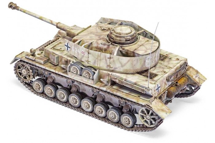 Classic Kit tank A1351 - Panzer IV Ausf.H, Mid Version (1:35)