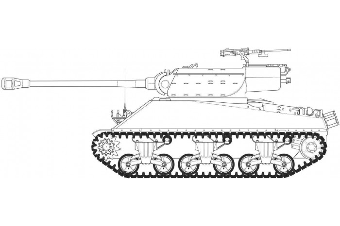 Classic Kit tank A1356 - M36B1 GMC (U.S. Army) (1:35)
