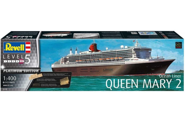 Plastic ModelKit loď Limited Edition 05199 - Queen Mary 2 (Platinum Edition) (1:400)