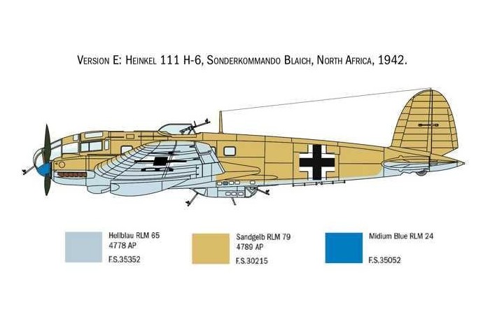 Model Kit letadlo 1436 - HEINKEL HE111H (1:72)