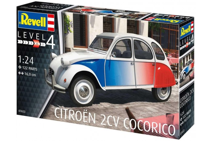 ModelSet auto 67653 -  Citroen 2 CV "Coccorico" (1:24)