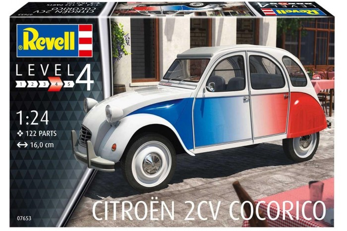ModelSet auto 67653 -  Citroen 2 CV "Coccorico" (1:24)