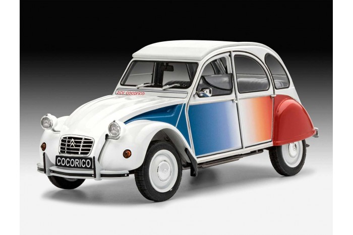 ModelSet auto 67653 -  Citroen 2 CV "Coccorico" (1:24)