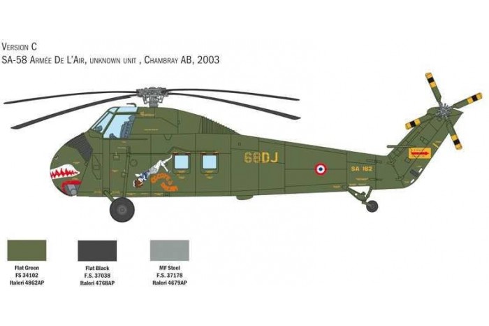 Model Kit vrtulník 2776 - H-34A Pirate /UH-34D U.S. Marines (1:48)