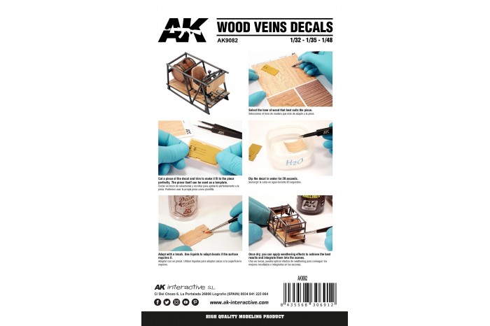 WOOD VEINS DECAL (1:48, 1:35, 1:32) - AK9082