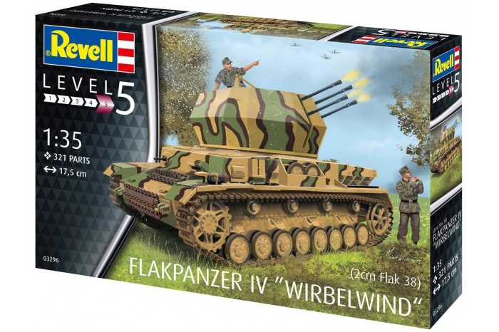 Plastic ModelKit military 03296 - Flakpanzer IV Wirbelwind (1:35)