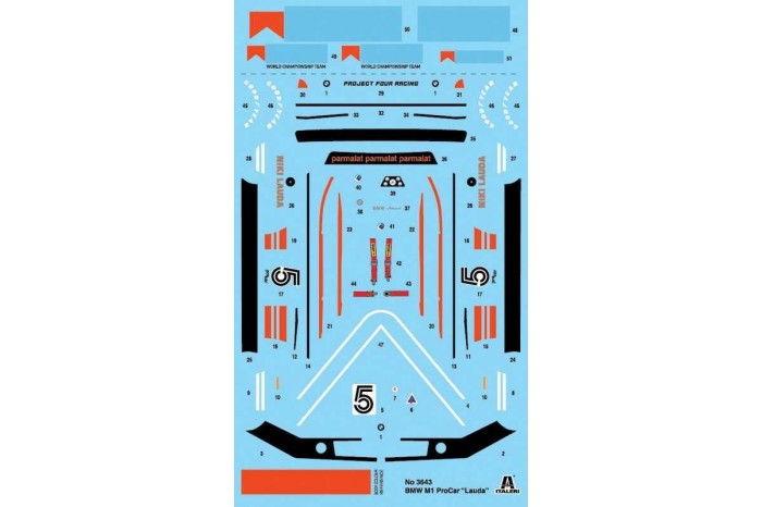 Model Kit auto 3643 - BMW M 1 Pro Car (1:24)