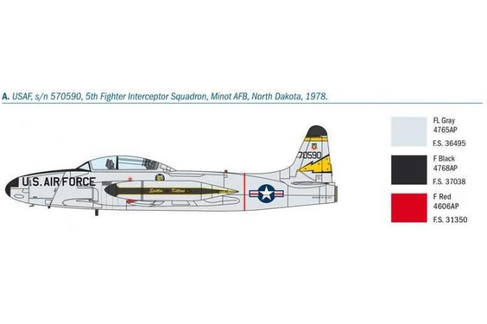 Model Kit letadlo 1444 - T-33A Shooting Star (1:72)