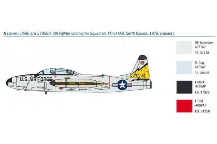 Model Kit letadlo 1444 - T-33A Shooting Star (1:72)