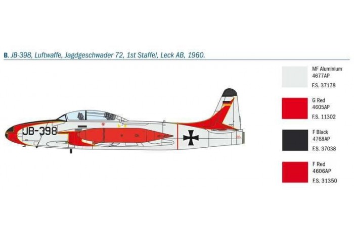 Model Kit letadlo 1444 - T-33A Shooting Star (1:72)