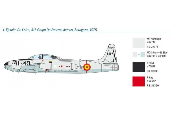 Model Kit letadlo 1444 - T-33A Shooting Star (1:72)