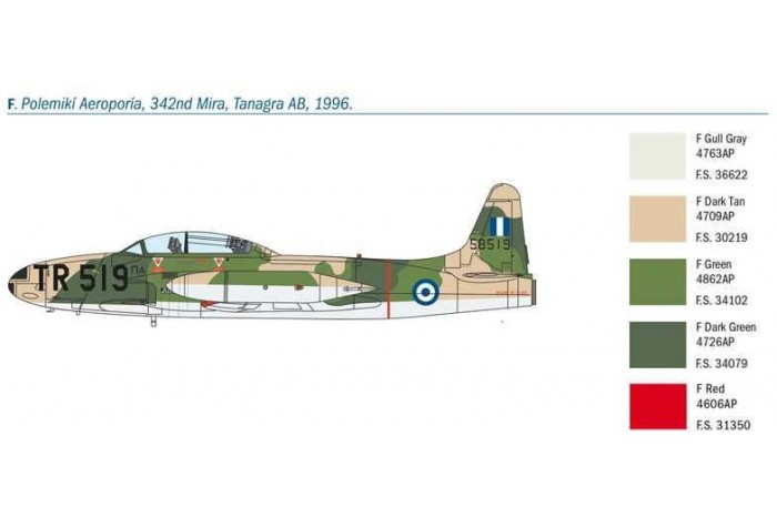 Model Kit letadlo 1444 - T-33A Shooting Star (1:72)