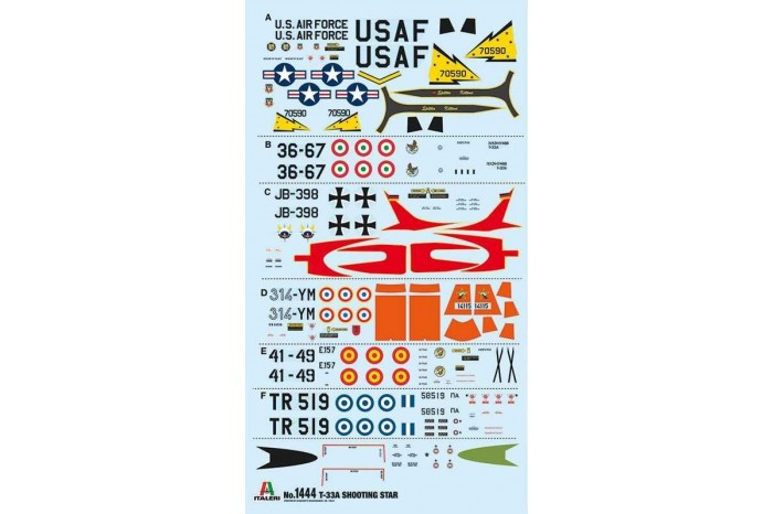 Model Kit letadlo 1444 - T-33A Shooting Star (1:72)
