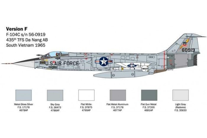 Model Kit letadlo 2515 - F-104 A/C Starfighter (1:32)