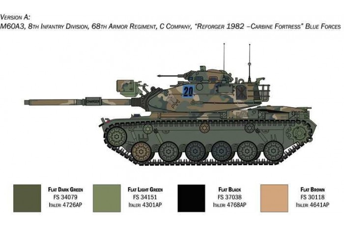 Model Kit tank 6582 - M60A3 (1:35)