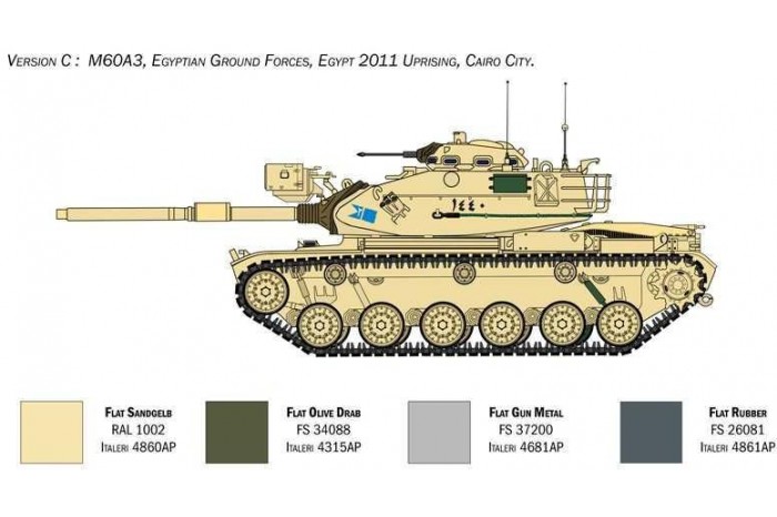 Model Kit tank 6582 - M60A3 (1:35)