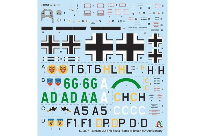 Model Kit letadlo 2807 - Ju-87B Stuka - Battle of Britain 80th Anniversary (1:48)