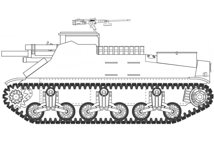 Classic Kit tank A1368 - M7 Priest (1:35)