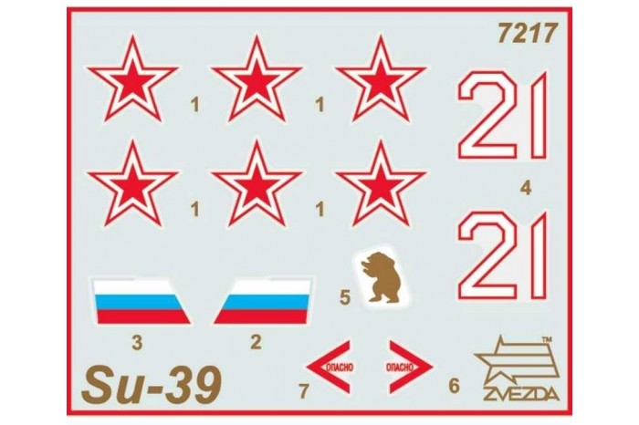 Model Kit letadlo 7217 - Suchoi SU-39 (1:72)