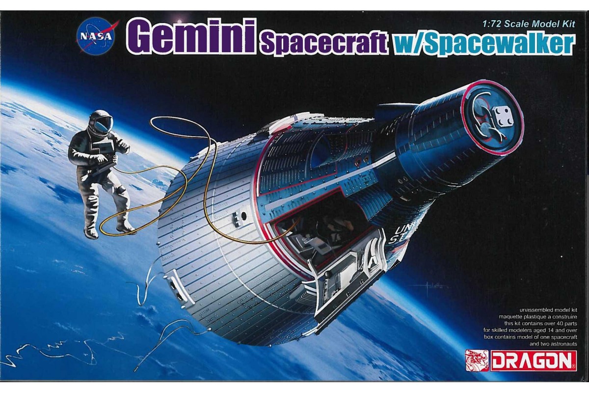 Dragon Models Gemini Spacecraft w/Spacewalker (172) 11013