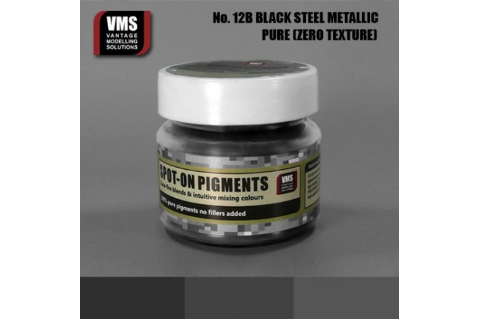 Black Steel Metallic - Zero Texture - SO.No12bZT