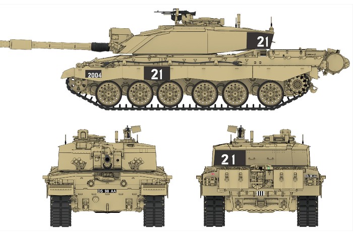 British Challenger 2 w/workable track links (1:35) - 5062