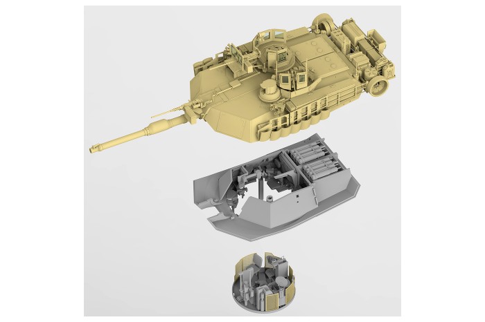 M1A2 SEP Abrams TUSKI/ TUSK II 2in1 full Interior (1:35) - 5026