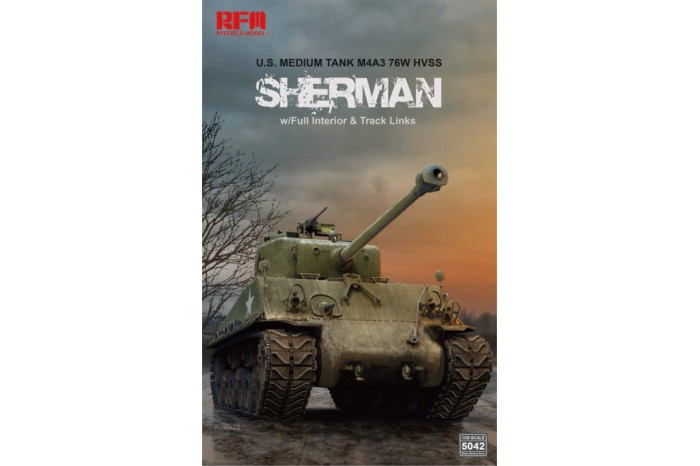 M4A3 76W HVSS Sherman w/full interior (1:35) - 5042