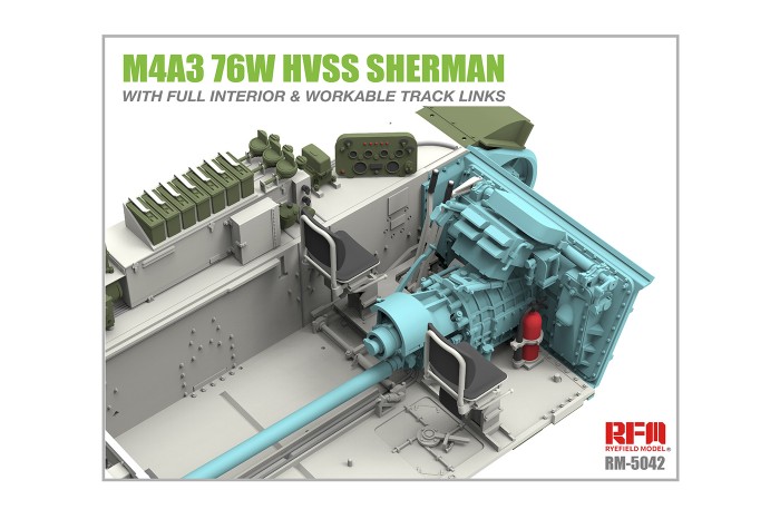 M4A3 76W HVSS Sherman w/full interior (1:35) - 5042