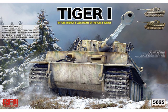 Tiger I "Witmann's Tiger" w/ full interior - Clear Edition (1:35) - 5025