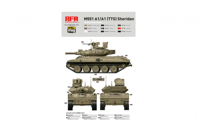 M551A1/M551A1 TTS Sheridan (1:35) - 5020