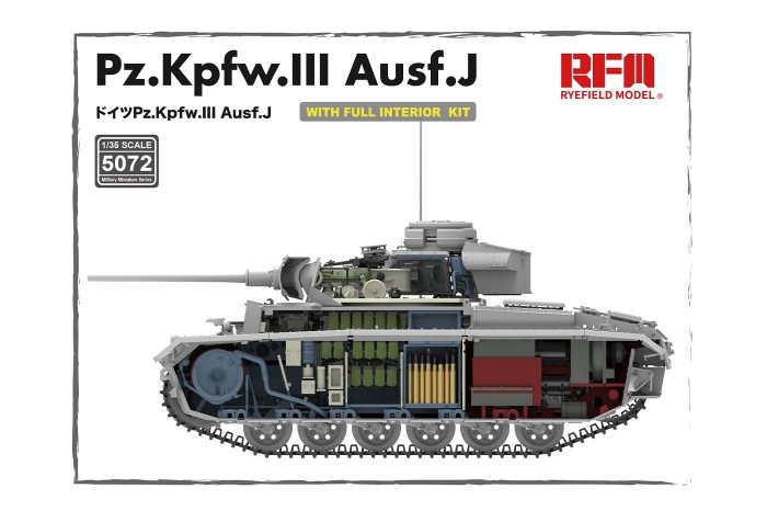 Pz. Kpfw. III Ausf. J w/ full interior (1:35) - 5072