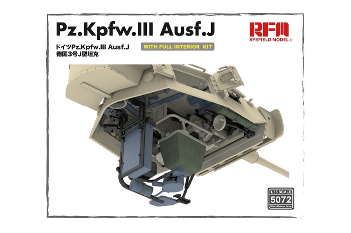Pz. Kpfw. III Ausf. J w/ full interior (1:35) - 5072