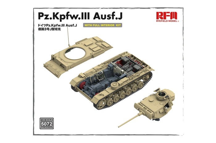 Pz. Kpfw. III Ausf. J w/ full interior (1:35) - 5072
