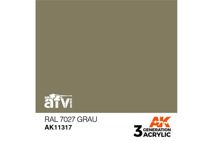 317: RAL 7027 Grau (17ml) - acryl