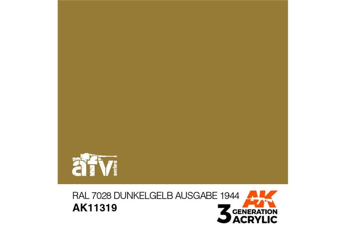 319: RAL 7028 Dunkelgelb Ausgabe 1944 (17ml) - acryl