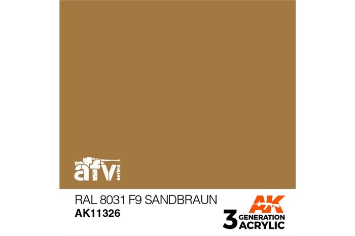 326: RAL 8031 F9 Sandbraun (17ml) - acryl