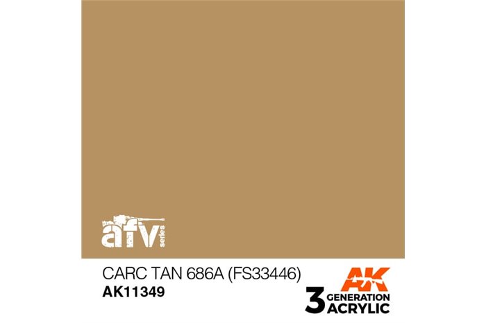 349: CARC Tan 686A (FS33446) (17ml) - acryl