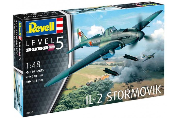 Plastic ModelKit letadlo 03932 - IL-2 Stormovik (1:48)