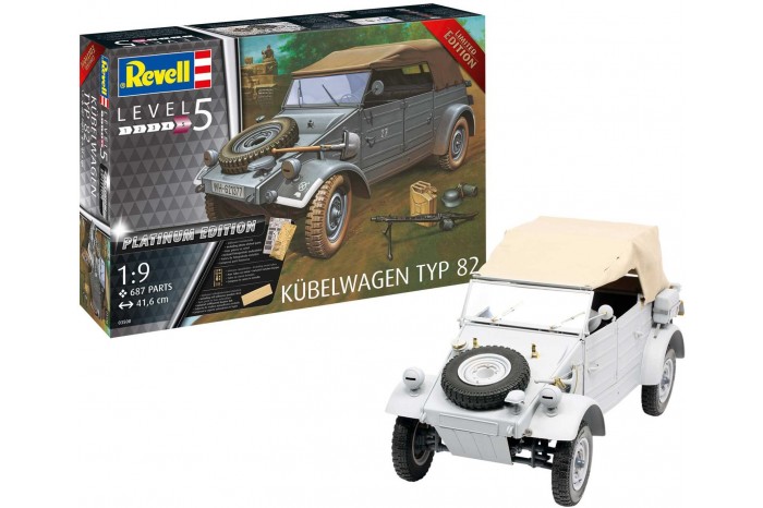 Plastic ModelKit military Limited Edition 03500 - Kübelwagen Typ 82 Platinum Edition (1:9)